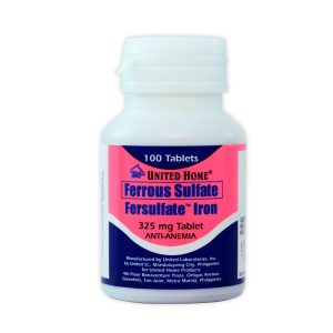 United Home Ferrous Sulfate Fersulfate Iron Anti-anemia