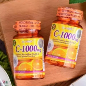 Acorbic Vitamin C-1000mg Tablets For Antioxidant Immune Healthy Skin