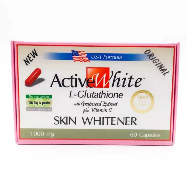 Active White L Glutathione Skin Whitening 60 Capsules