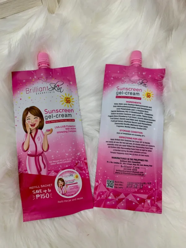 Brilliant Skin Essentials Sunscreen Gel Cream Sun Protection Gel Cream SPF