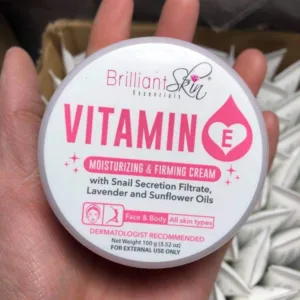 Brilliant Skin Essentials Vitamin E Cream Moisturizing and Firming for Face and Body