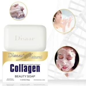 DISAAR BEAUTY Natural Collagen Beauty Soap Clear Face Smooth Skin Reduces