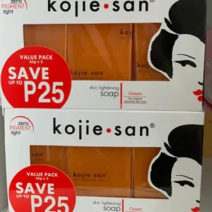 Kojie san Kojic Skin Lightening soap 65g x3 Price 1 box 2KD