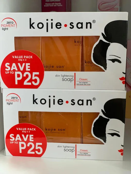 Kojie san Kojic Skin Lightening soap 65g x3 Price 1 box 2KD