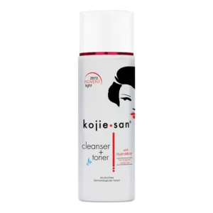 Kojie san Skin Lightening Cleanser + Toner With Hydromoist for a lighter softer skin alcohol Free Dermatologically Tested 100ml