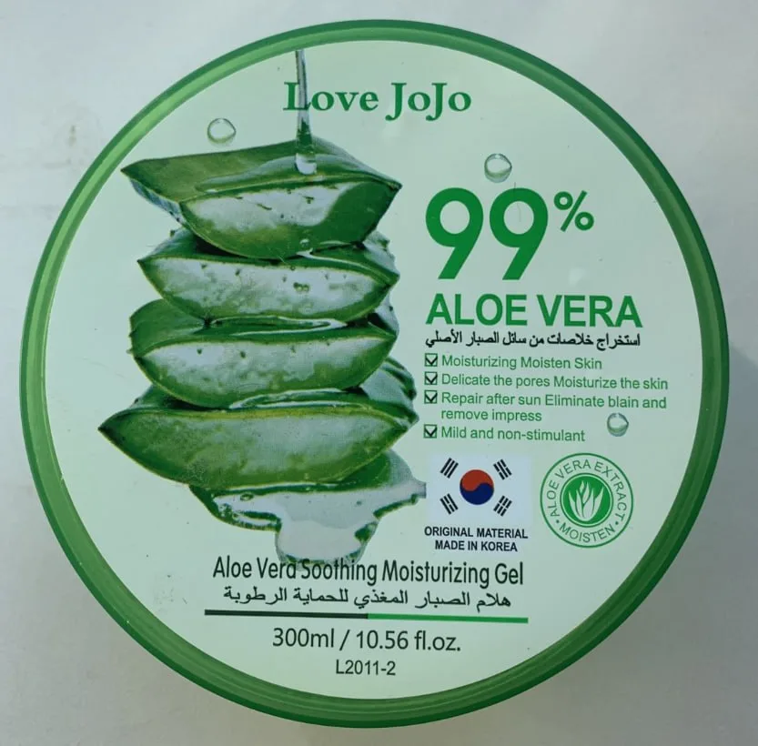 Love Jojo 99% Aloe Vera Soothing Moisturizing Gel 99%, 300ml