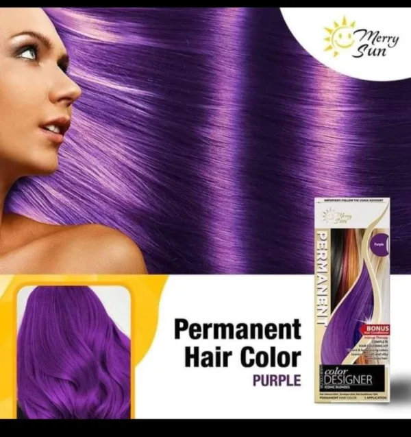 Merry Sun Permanent Hair Color Purple