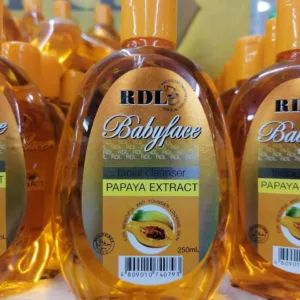 RDL Babyface Facial Cleanser Papaya Extract Price 250ML 3KD and 150Ml