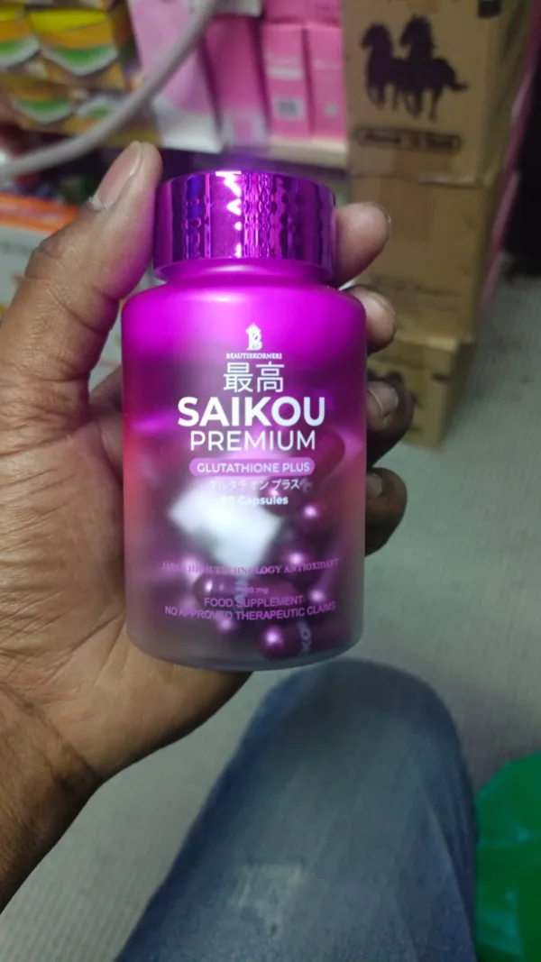 Write detailed seo optimize the description and benefit of the product Saikou Premium Glutathione Plus 60 Capsules Japan High Technology Antioxidant by Beautie Korneri